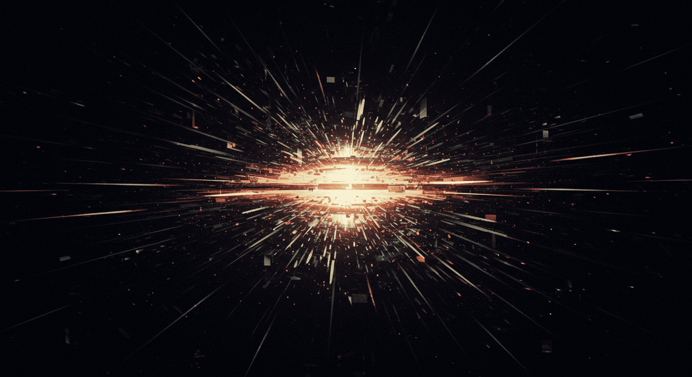 Are We Living in a Simulation? Risks and Consequences Explained - Zentara.blog Abstract digital art depicting a fractured reality, symbolizing the 'glitch in the matrix' and the potential for simulated existence."