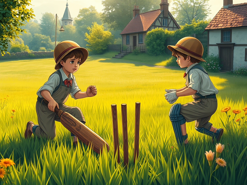 10 Fascinating Facts About Cricket's History - generate a highly detailed and sharp focused image that captures the