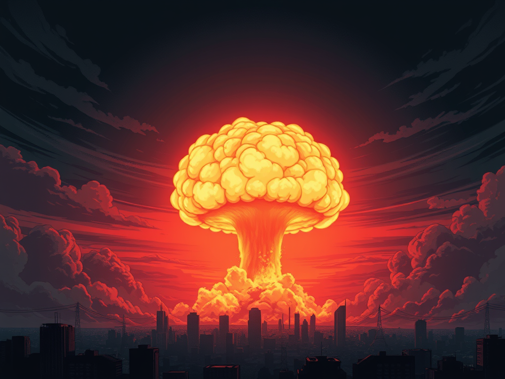 The Atomic Gamble: How the Bomb Changed Everything - Zentara.blog The Atomic Gamble: How the Bomb Changed Everything - create a featured image for a blog post titled the